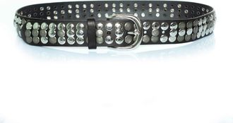 Isabel Marant Isabel Marant Pre-owned Womens Giant stud belt in black Leather - One Size