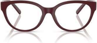 Tiffany & Co. 52mm Cat Eye Optical Glasses in Burgundy at Nordstrom