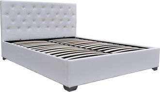 Habitat et Jardin Habitat Et Jardin - Cama Doble Con Cofre tino 140 &times; 190 Cm - Blanco