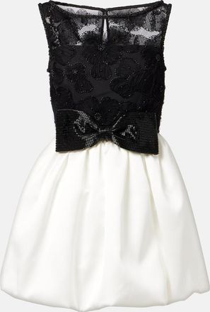 Self Portrait Abito da cocktail in tulle con fiocco