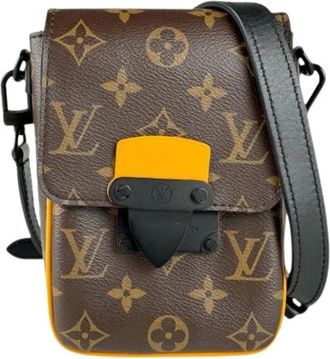 Louis Vuitton Pre-owned Cross Body Bags, male, Brown, Size: ONE SIZE Pre-owned Vintage Monogram Shoulder Bag