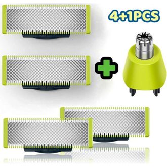 OEM Para Cuchillas De Repuesto Oneblade Con Cabezal De Repuesto Para Recortadora De Vello Nasal, Paquete De 4 + 1