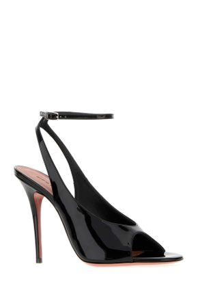Amina Muaddi Blacksilver Scarpe Con Tacco High Heel Shoes