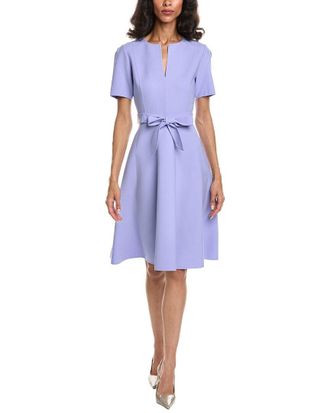 Oscar De La Renta Wool-Blend Midi Dress
