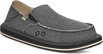 Sanuk Donny Canvas Slip-On in Charcoal at Nordstrom, Size 10