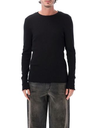Our Legacy Elongated Japanese Cotton-Blend Ripple Ribbed T-Shirt