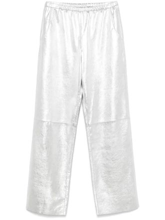 Simonetta Ravizza leather trousers - Grey