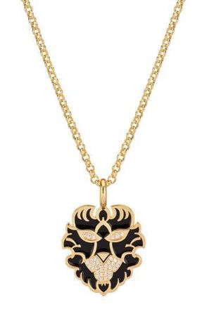 Gabi Rielle Lion Amulet Pendant Necklace in Gold at Nordstrom Rack