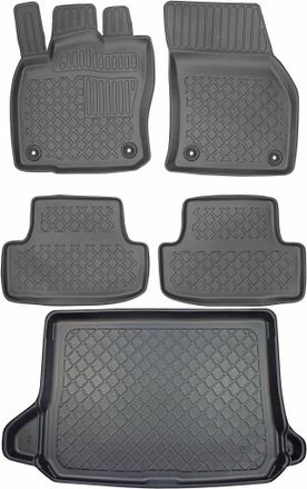 OEM Audi Q2 Crossover De Octubre De 2016. Juego De Alfombrillas Para Coche Y Maletero