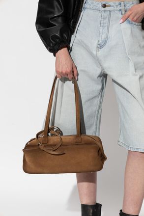 Balenciaga Carrie Bowling Small Bag, Womens, Brown