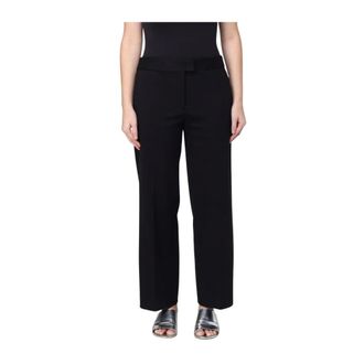 Liviana Conti Wijde broek - Dames - Broeken - Zwart - Maat: XL