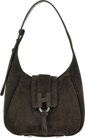Hogan H01X Hobo Mini - Dames - Mini tas - Bruin - ONE Size - Su&egrave;de - Tassen