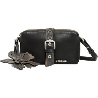 Desigual Faux Leather Crossbody Bag in Dark Brown at Nordstrom