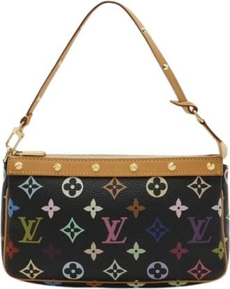 Louis Vuitton Pre-owned Monogram Pochette Accessoire Clutch - Dames - Vintage Schoudertas - Veelkleurig - ONE Size - Vintage