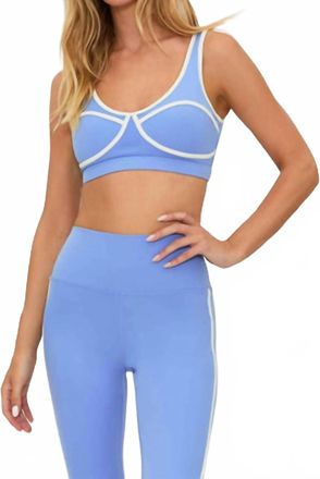 Beach Riot Olympia Scoop Neck Top In Alps Blue