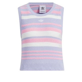 adidas (WMNS) adidas originals Summer Knit Striped Tank Top Asia Sizing Purple White Pink JI7053