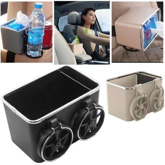 Trade Shop Trade Shop - Organizer Per Bracciolo Universale Portaoggetti Per Auto Con Porta Bicchieri