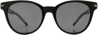 HUGO BOSS Grey Oval Ladies Sunglasses BOSS 1267/S 0807/IR 53