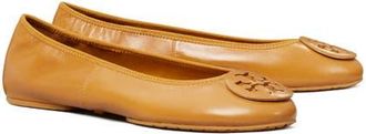 Tory Burch Reva Travel Ballet Flat in Walnut/walnut at Nordstrom, Size 10.5