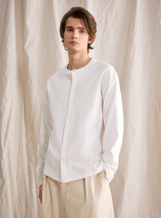 Le 31 Mens Touch of silk Henley T-shirt Le 31 Studio capsule