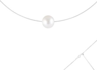Splendid Pearls Silver 12-13Mmmm Pearl Necklace