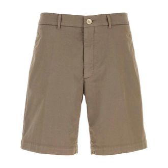 Brunello Cucinelli Brunello Cucinelli, Casual Shorts, male, Brown, Size: 3XL Garment-dyed Bermuda shorts