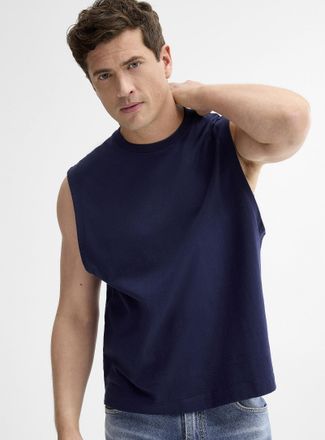 Le 31 Mens Solid sleeveless T-shirt Comfort fit