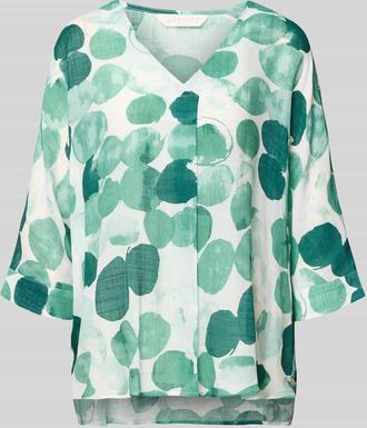 Apricot Relaxed Fit Bluse im Allover-Look in Gruen, Gr&ouml;&szlig;e XL
