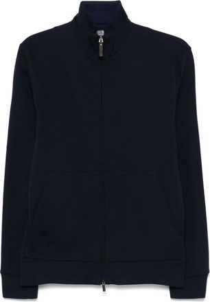 Canali Felpa con zip - Blu