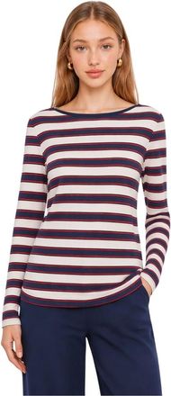 Kocca Tops, Dames, Veelkleurig, XS, Gestreept Longsleeve Top