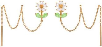 Girls Crew Daisy Petal Threader Earrings in Gold at Nordstrom