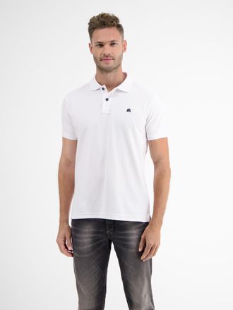 Lerros Poloshirt LERROS, Herren, Gr. XXL, wei&szlig;, Single Jersey, Obermaterial: 60% Baumwolle, 40% Polyester, unifarben, normal h&uuml;ftbedeckend, Rundhals, Shirts 