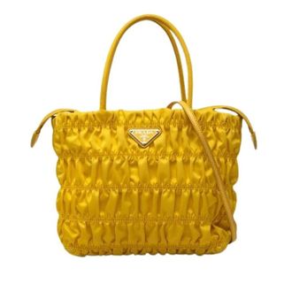 Prada Pre-owned Satchel - Dames - Vintage Shopper - Geel - ONE Size - Leer - Vintage