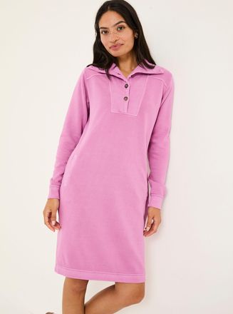 Fat Face FatFace Heather Purple 100% Cotton Willa Sweat Dress