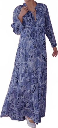 Guadalupe Design Femme Ceru Dress In Blue
