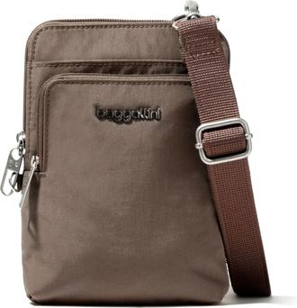 Baggallini Womens Securtex Anti-Theft Activity Small Crossbody Bag