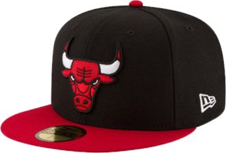 New Era 59Fifty NBA Chicago Bulls Alt 2-Tone Black/Red Fitted Hat 70343698