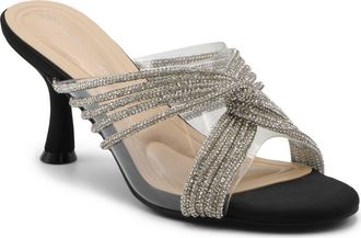 Adrienne Vittadini Groove Embellished Mule in Clear Black at Nordstrom Rack, Size 10