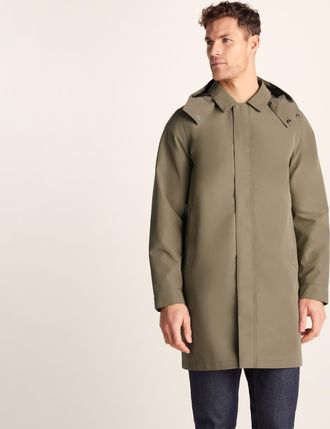 TOG24 Chester Mens Waterproof Car Coat - Mushroom - Brown - Size X-Large