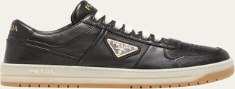 Prada Leather Low-Top Sneakers