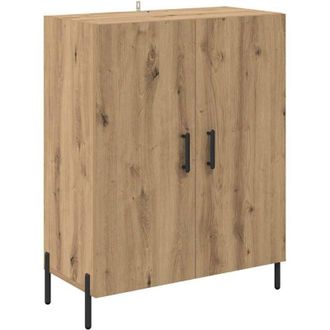 vidaXL Aparador Roble Artesanal 69,5 X 34 X 90 Cm Madera De Ingenier&iacute;a Vidaxl