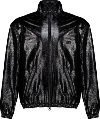 Courr&egrave;ges Vinyl Trainingsjack - Dames - Bomber jackets - Zwart - M - Jassen