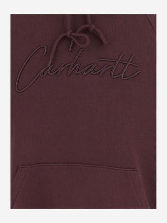 Carhartt Work in Progress Mens Cotton Sweatshirt Burgundy Sweatshirts Sweater