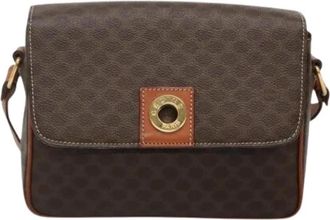 Celine Pre-owned Cross Body Bags, female, Brown, Size: ONE SIZE Pre-owned Canvas celine-bags