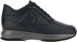 Hogan Interactieve Sneakers - Heren - Sneakers - Blauw - 39 1/2 EU - Leer - Schoenen