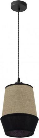 Fabrilamp Colgante Modelo Campana Negro Con Pantalla - Fabrilamp