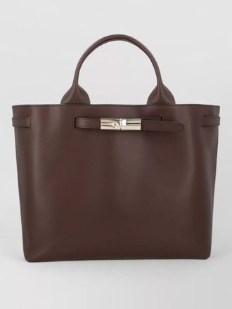 Longchamp le roseau structured tote bag top handles
