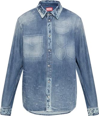 Diesel D-Simply Shirt - Shirts - Hombre - Azul - 2XL