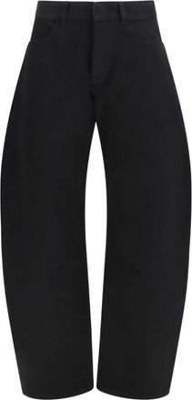 Alaia Pantaloni a gamba larga - - Trousers - Donna - Nero - S
