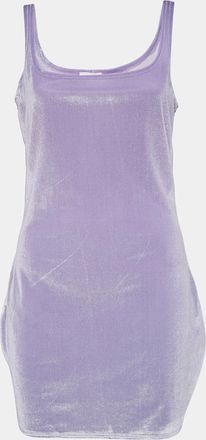 Superdown Superdown Lavender Stretch Velvet Jenny Mini Dress